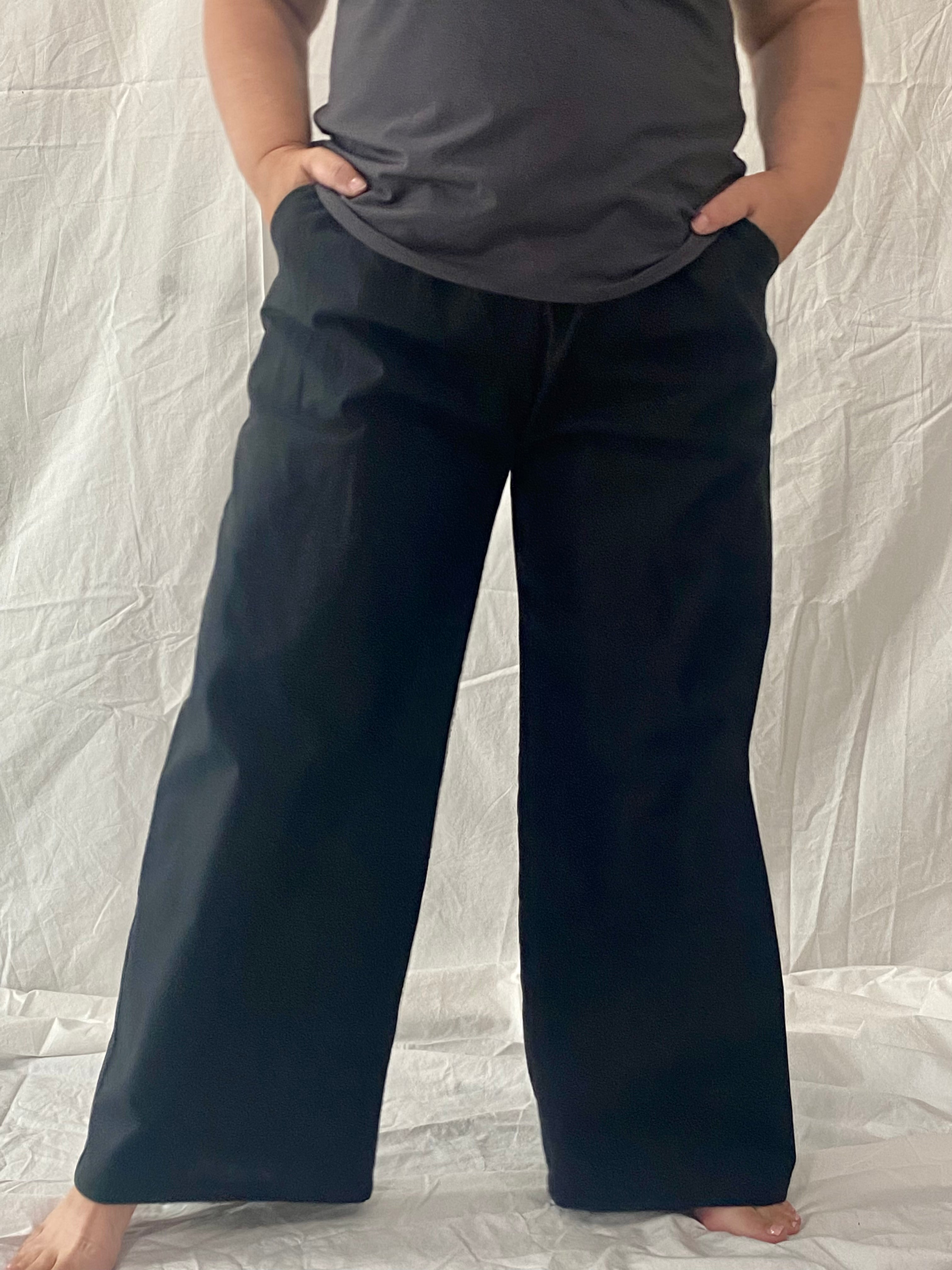 The Belle - Wide Leg Slacks - Linen Organic Cotton