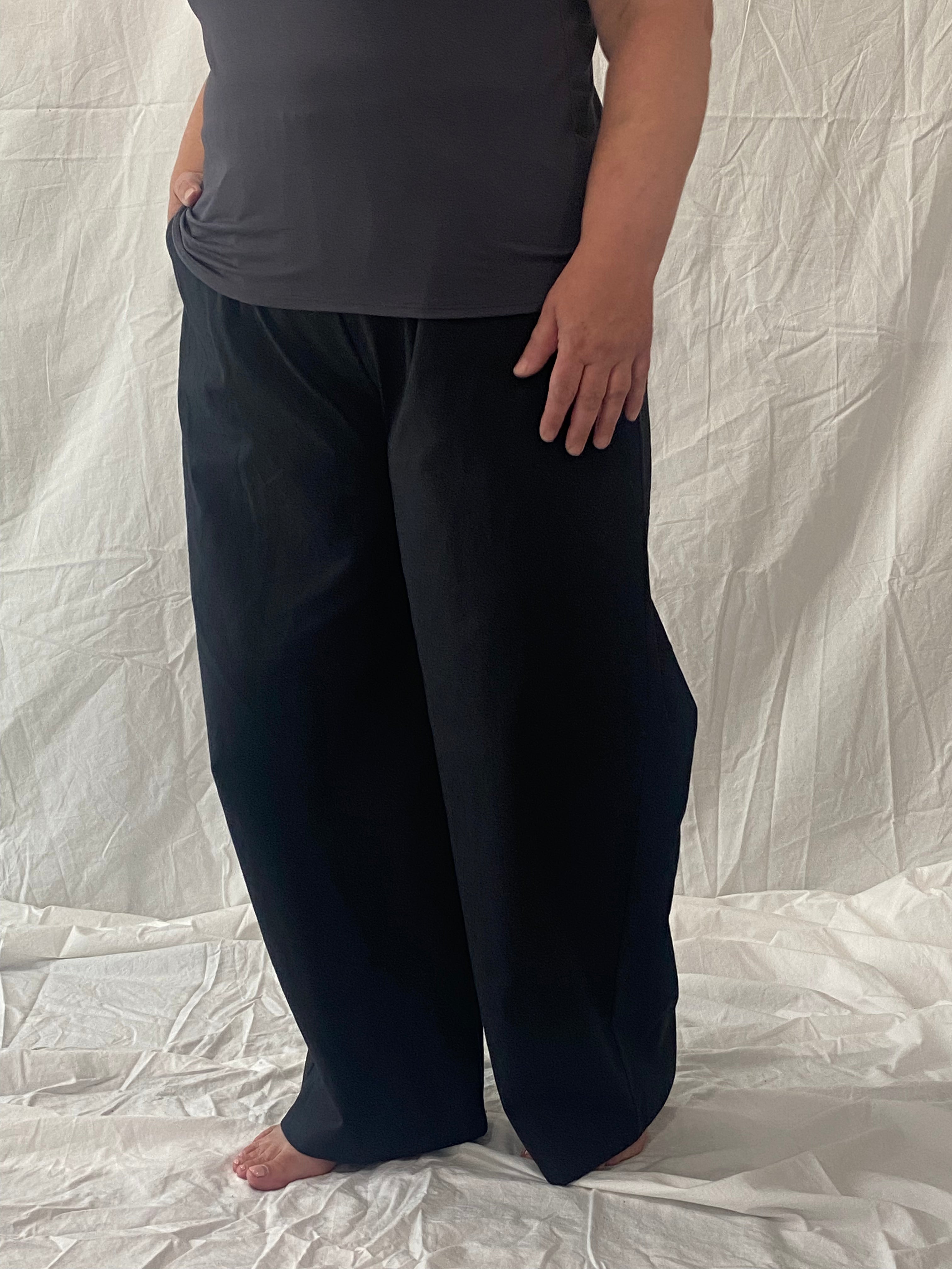 The Belle - Wide Leg Slacks - Linen Organic Cotton