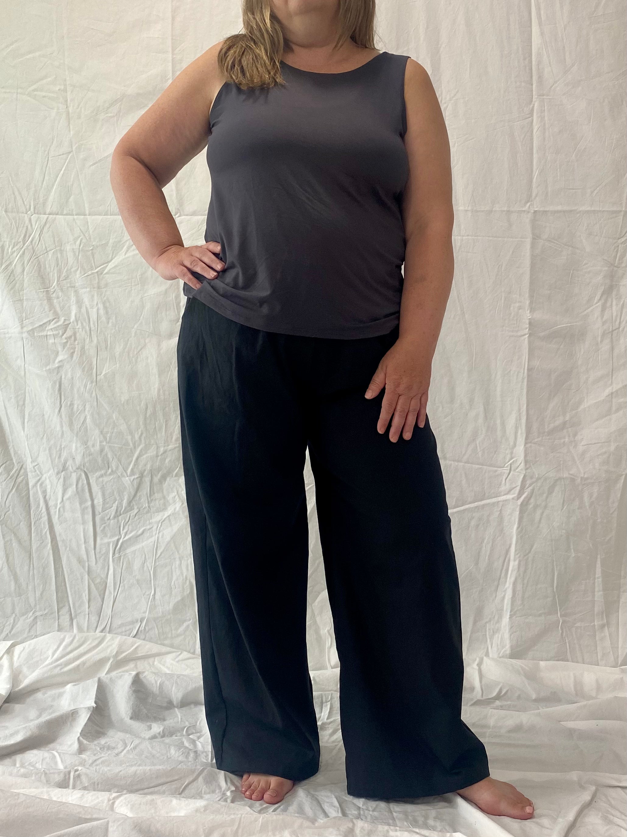 The Belle - Wide Leg Slacks - Linen Organic Cotton