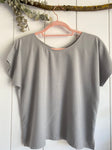 Marketplace - XS - Box Top - Raw Silk - Light Grey