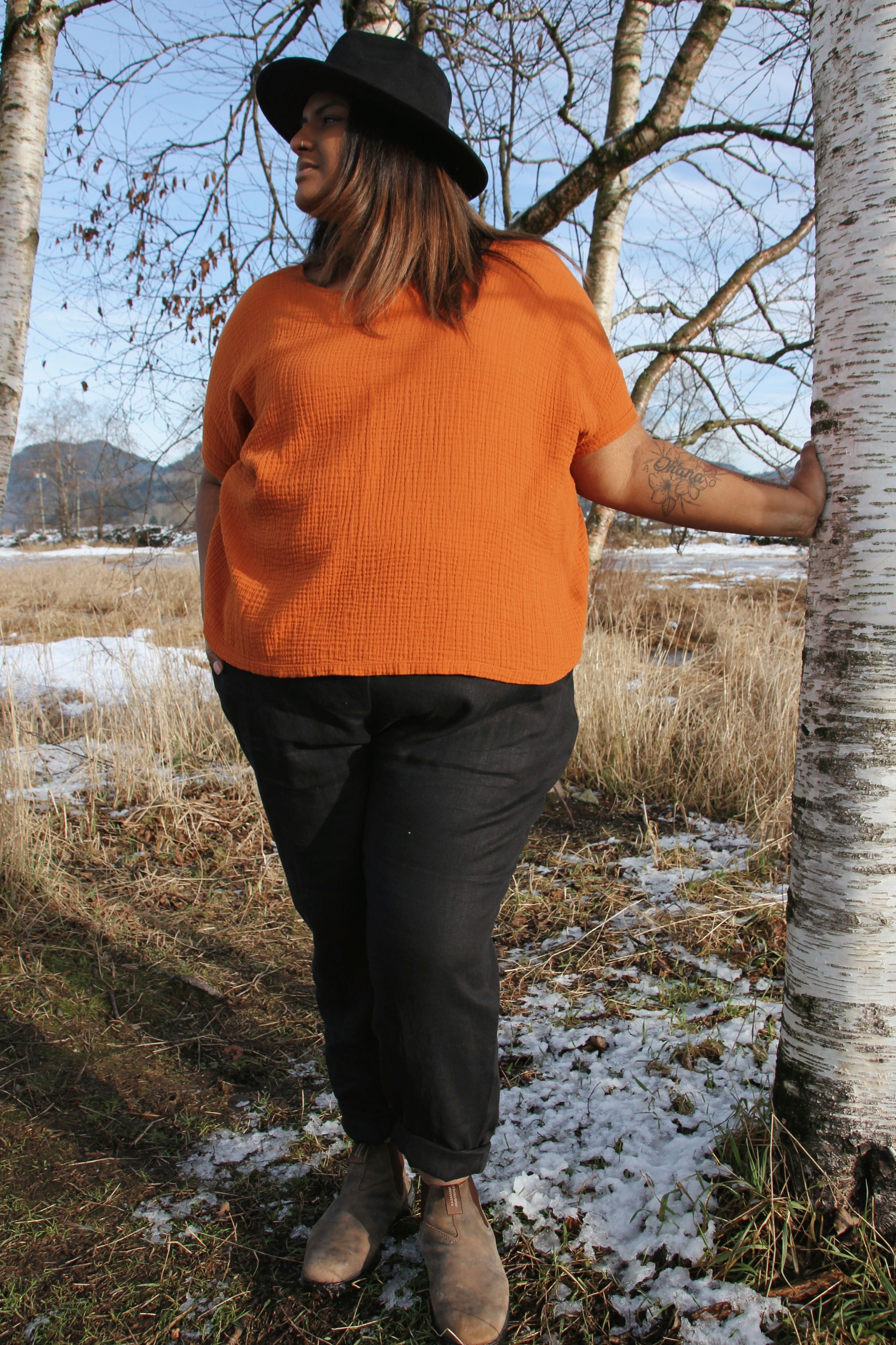 The Gauze Top - Scoop Hem - Colourways 1