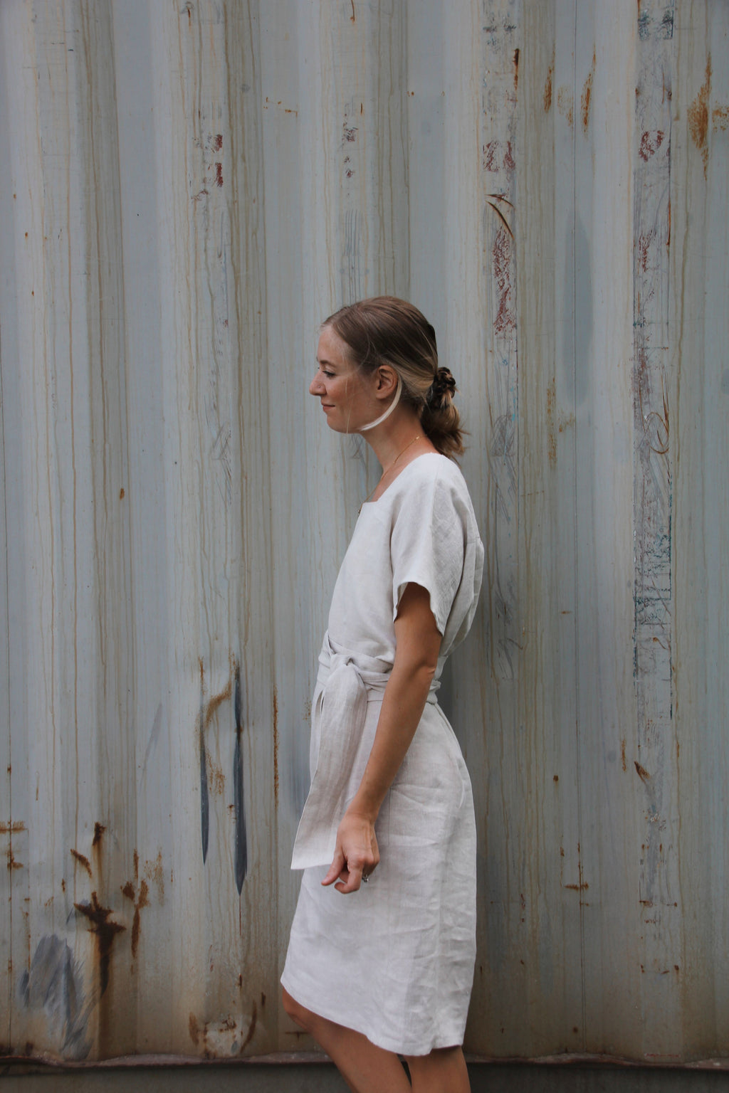 The Sasha Dress - Antique Linen