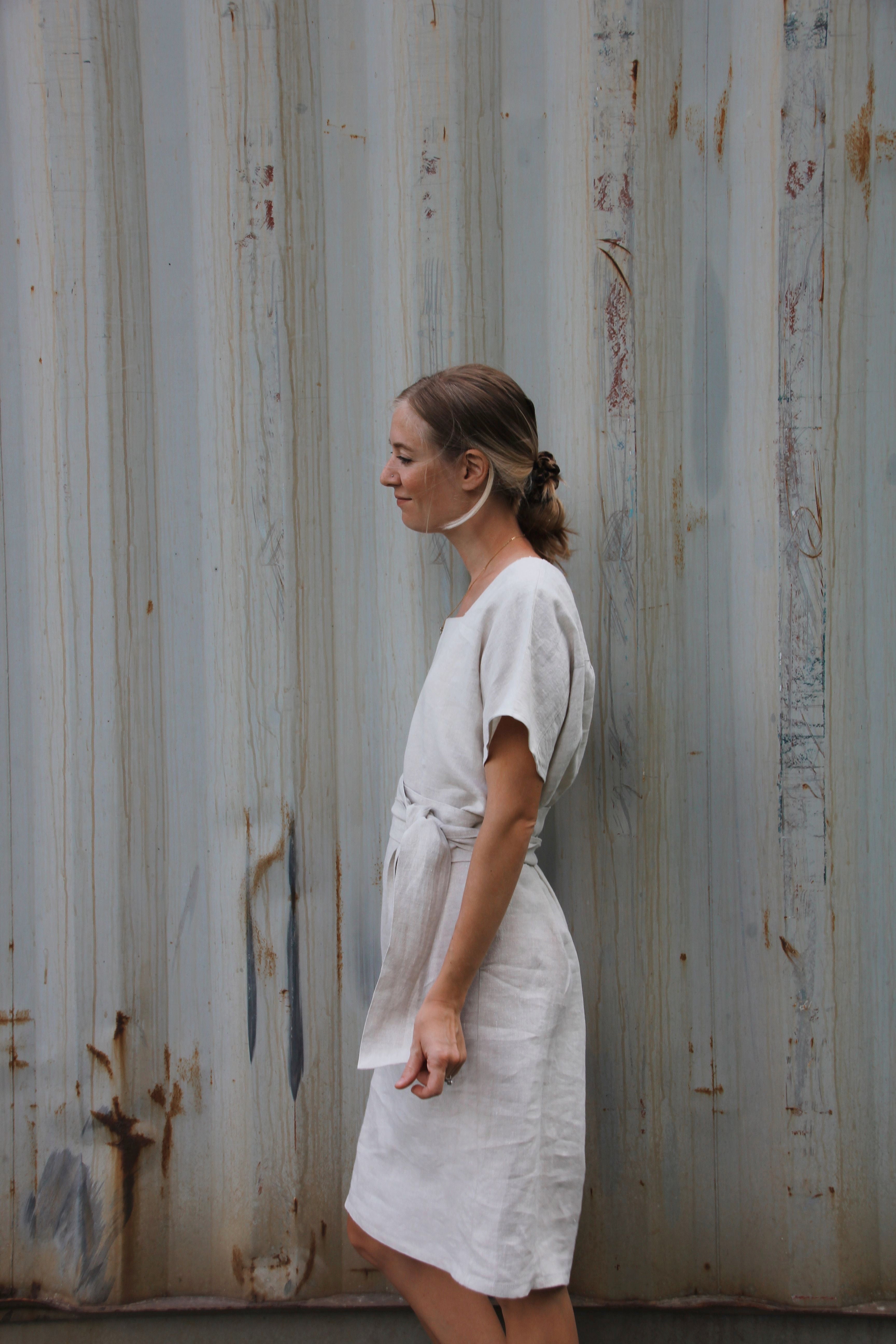 The Sasha Dress - Antique Linen