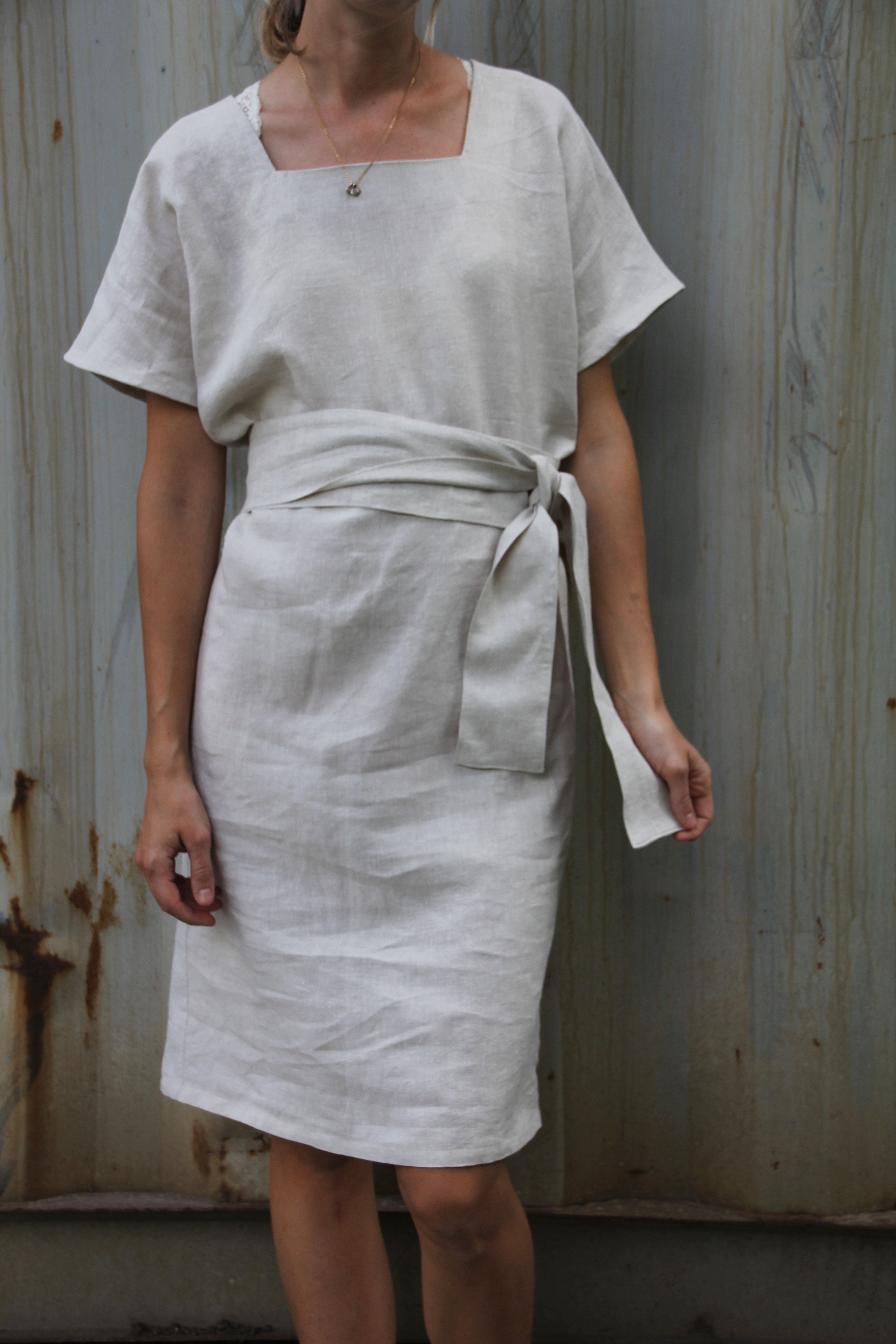 The Sasha Dress - Antique Linen