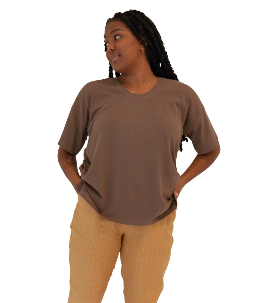 The T Shirt-Scoop Neck-Hemp Jersey Spandex-Tall