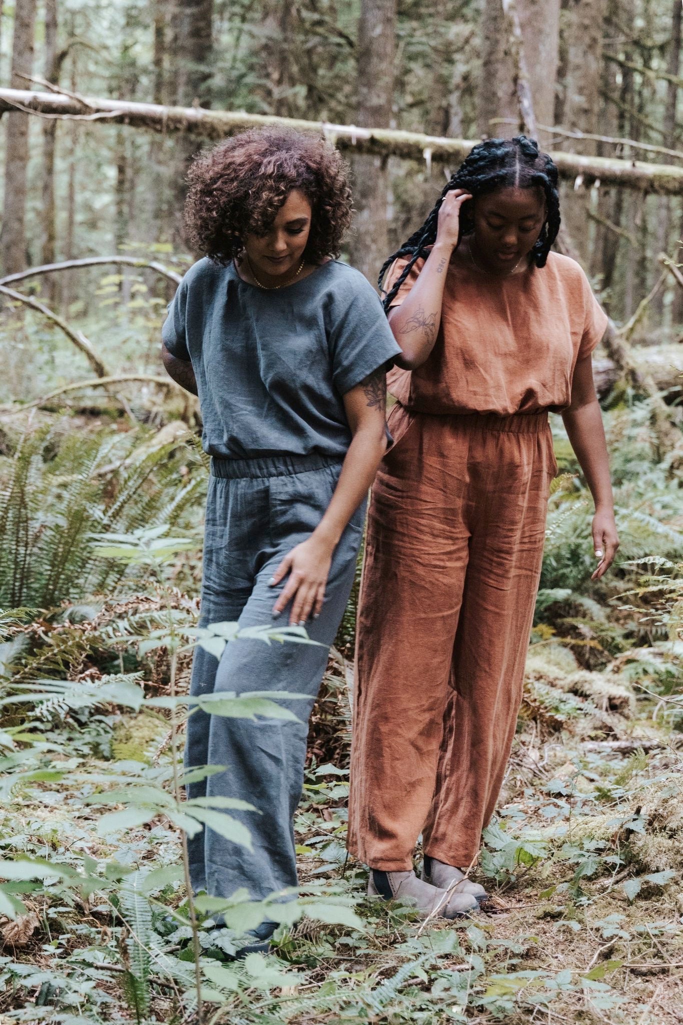 The Belle - Wide Leg Slacks - Antique Linen