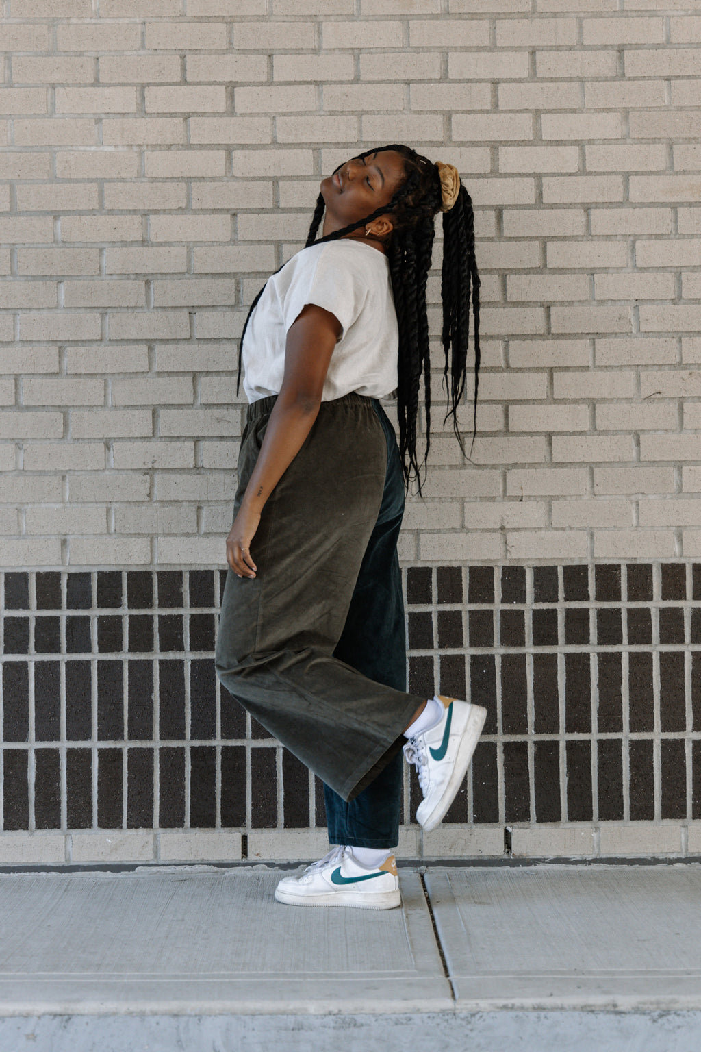 The Belle - Wide Leg Slacks - Corduroy 21 Wale