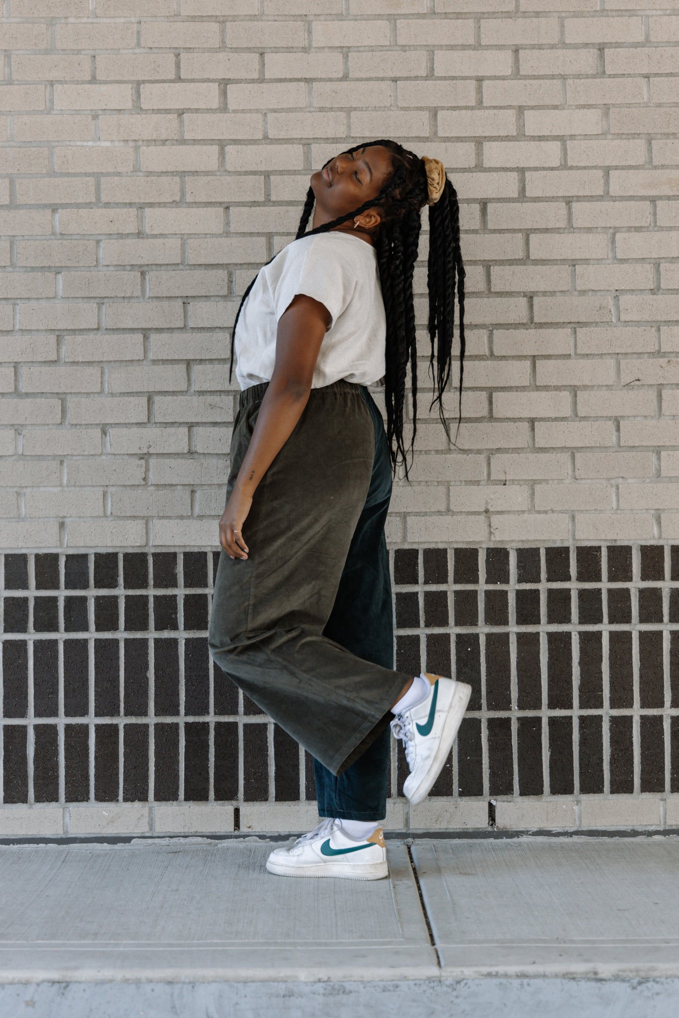 The Belle - Wide Leg Slacks - Corduroy 21 Wale